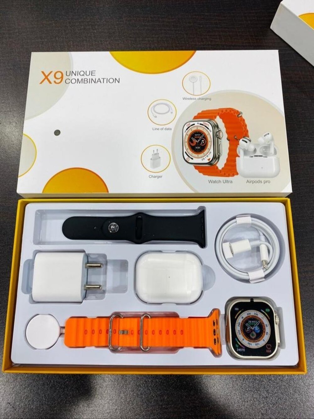 Combo Tech X9: Reloj Inteligente + Audífonos Bluetooth – ¡Estilo y Conectividad!