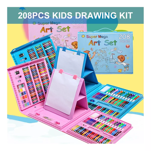 ¡Maletín de Arte 208 Piezas para Niños!